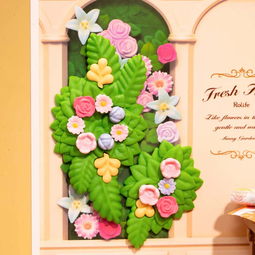 Rolife Super Creator Fresh Flower Shop DIY Miniature House Kit