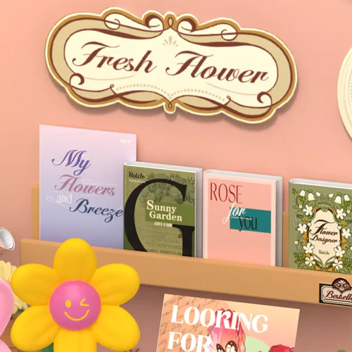 Rolife Super Creator Fresh Flower Shop DIY Miniature House Kit