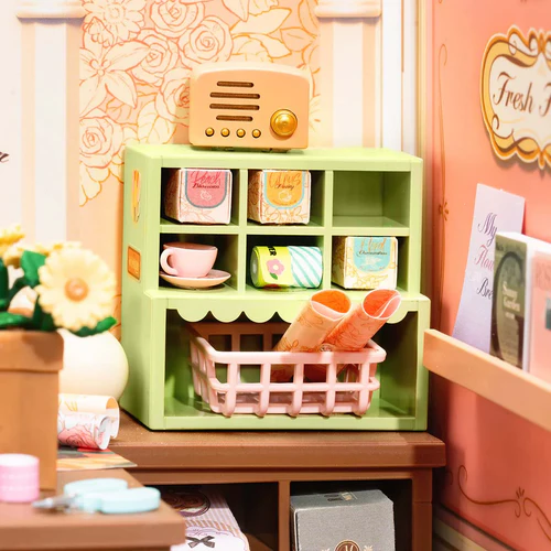 Rolife Super Creator Fresh Flower Shop DIY Miniature House Kit