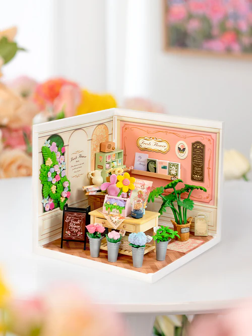 Rolife Super Creator Fresh Flower Shop DIY Miniature House Kit