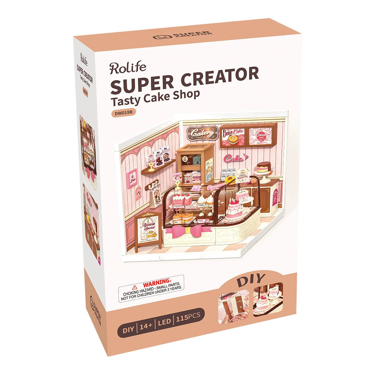 Rolife Super Creator Tasty Cake Shop DIY Miniature House Kit