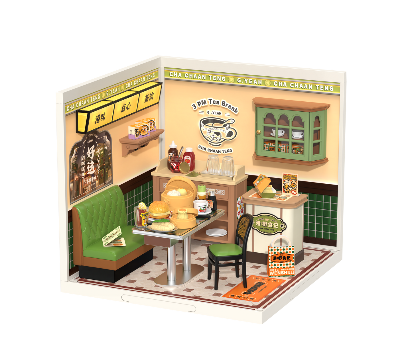 Rolife Super Creator Hong Kong Bites Cafe DIY Miniature House Kit