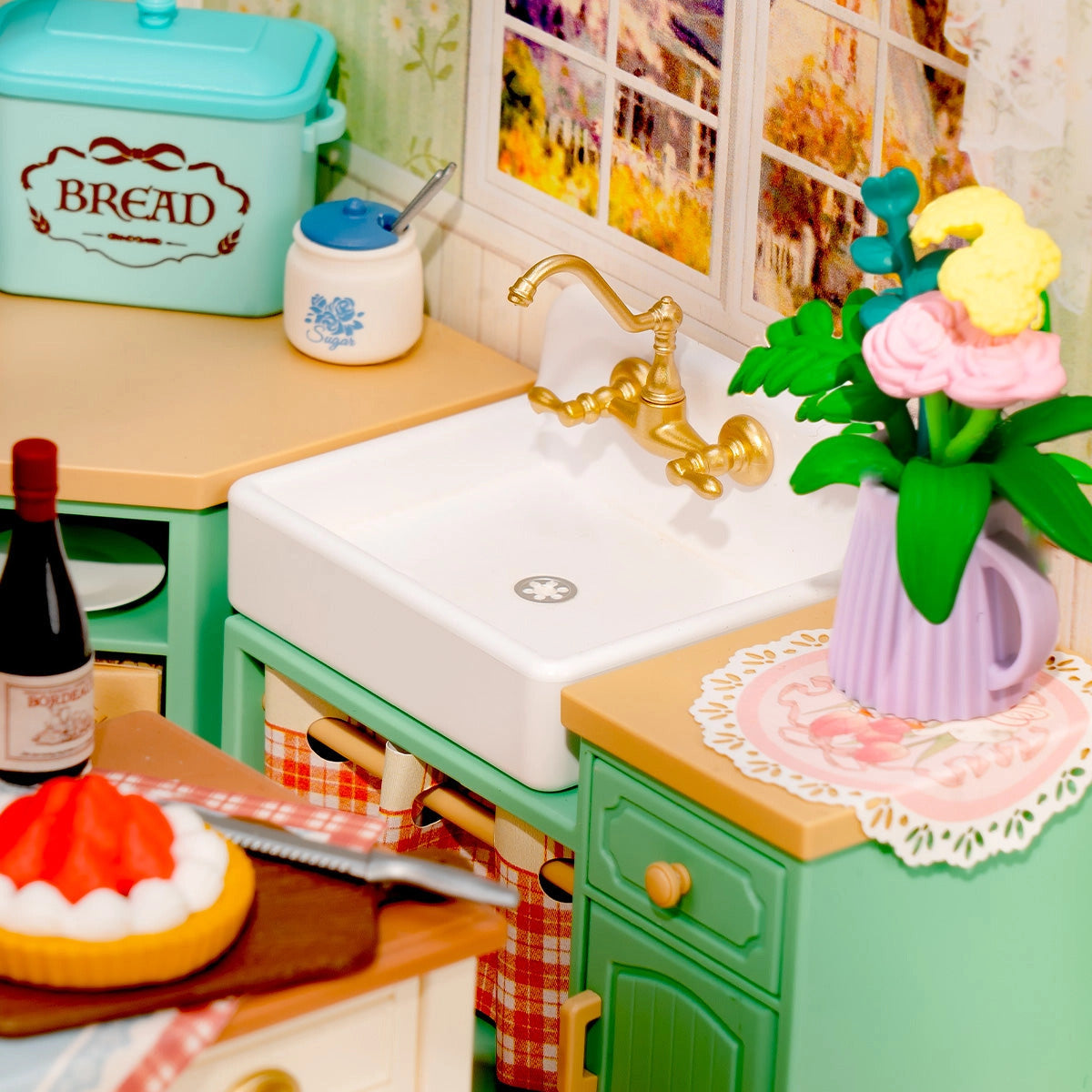 Rolife Super Creator Farmhouse Kitchen DIY Miniature House Kit