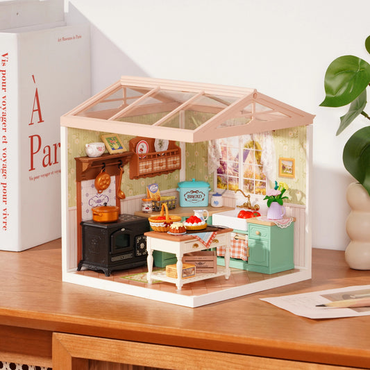 Rolife Super Creator Farmhouse Kitchen DIY Miniature House Kit