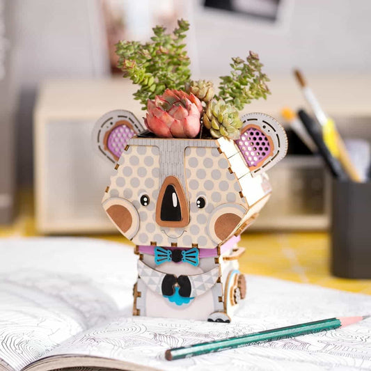 Robotime Pot Koala | DIY Miniature Plant Craft | Cute Desk Decor