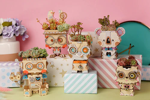 Robotime Pot Kitty | DIY Miniature Plant Craft | Cute Desk Decor