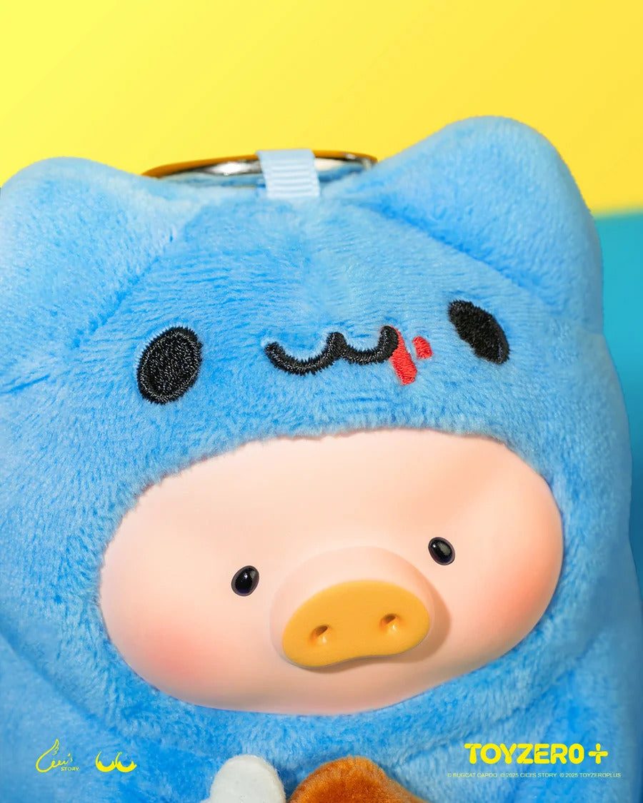 LuLu the Piggy x Capoo - Foodie Lu PVC Face Plush Keychain