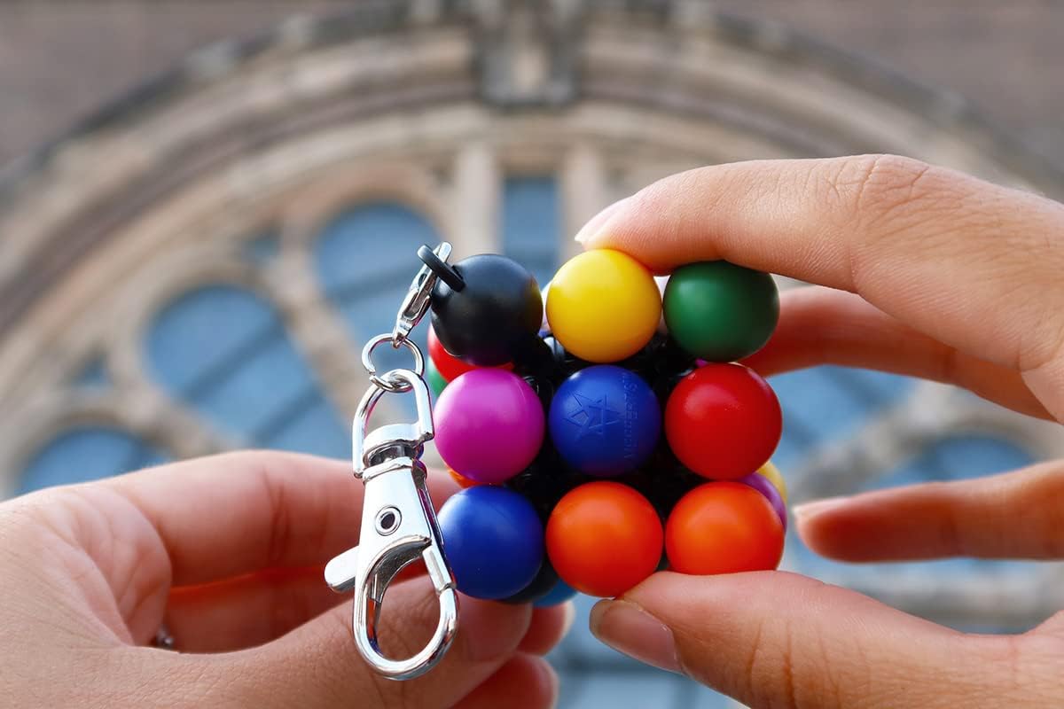 Recent Toys Mini Molecube | Keychain 3D Gear Cube Puzzle | Ages 9+ Brain Teaser