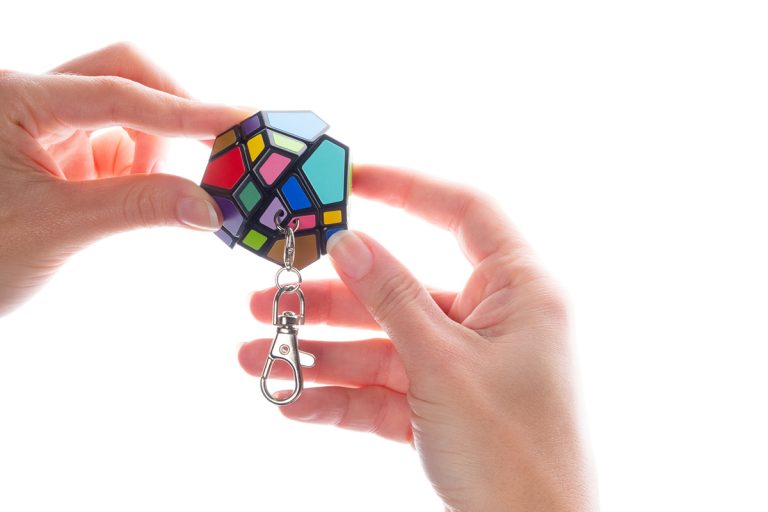 Recent Toys Mini Skewb | Keychain Twist Puzzle | Skill-Building Pocket Challenge Ages 7+