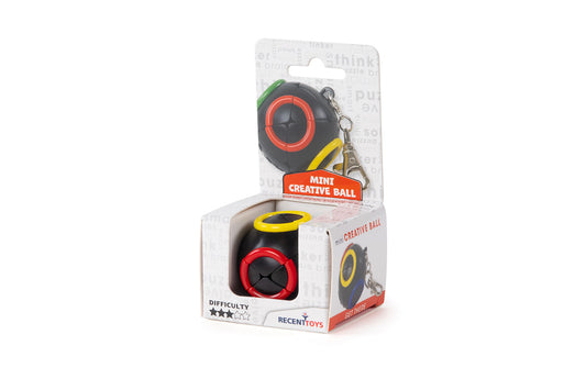 Recent Toys Mini Creative Ball | Keychain Spherical Puzzle | Portable Problem Solver Ages 9+