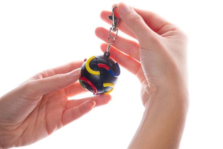 Recent Toys Mini Creative Ball | Keychain Spherical Puzzle | Portable Problem Solver Ages 9+