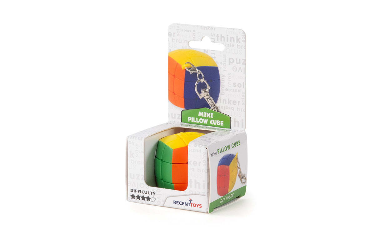 Recent Toys Mini Pillow Cube | Keychain Pocket Puzzle | Fun Travel-Friendly Puzzle