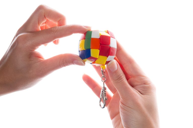 Recent Toys Mini Pillow Cube | Keychain Pocket Puzzle | Fun Travel-Friendly Puzzle