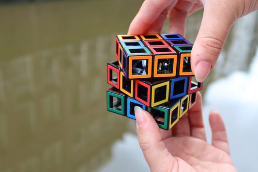 Recent Toys Hollow Cube | See-Through Twist Puzzle | Ages 14+ Visual Mind Challenge