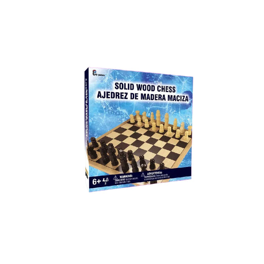 PIP Games Solid Wood Chess Classic Strategy Board Game