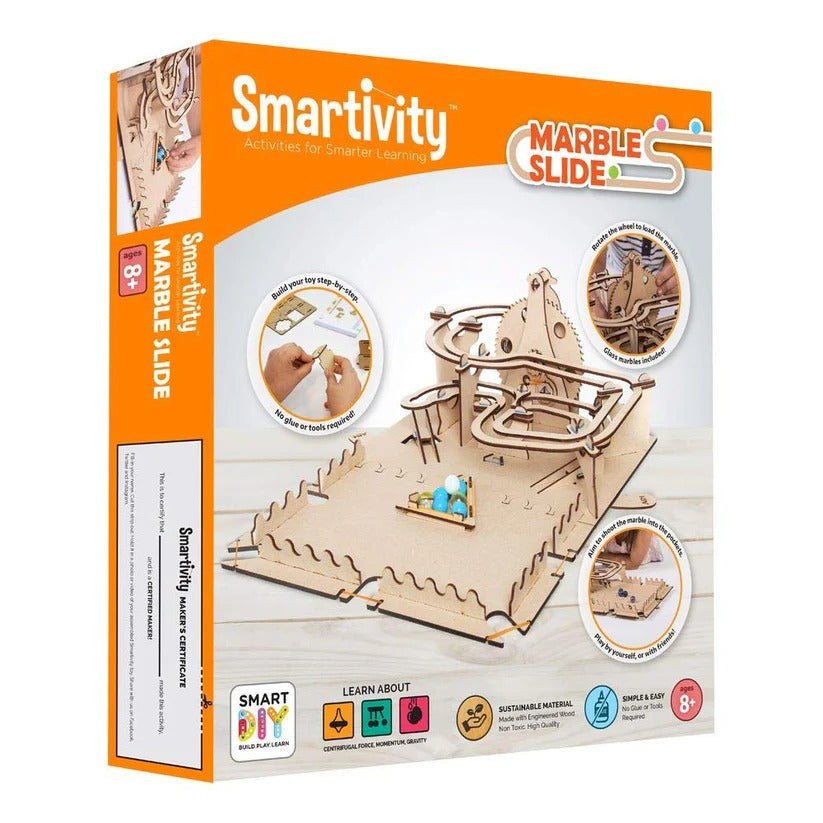 Smartivity Marble Slide – DIY STEM Kit | 8+ Years | Build & Play Marble Run with Pool Elements
