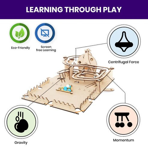 Smartivity Marble Slide – DIY STEM Kit | 8+ Years | Build & Play Marble Run with Pool Elements