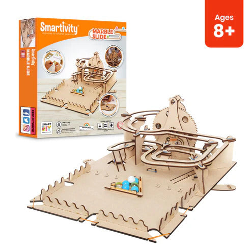 Smartivity Marble Slide – DIY STEM Kit | 8+ Years | Build & Play Marble Run with Pool Elements