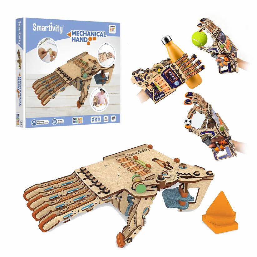 Smartivity DIY Mechanical Hand | Robotics & Engineering Learning | For Ages 8+ | Build & Learn