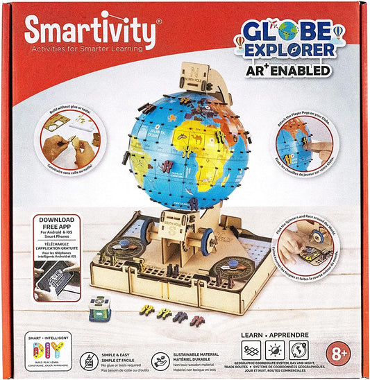 Smartivity Globe Trotters – AR-Enabled DIY Educational Globe Kit | Fun STEM Learning for Kids