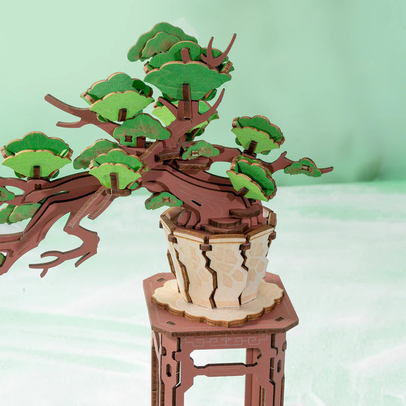 Rolife Evergreen Pine Bonsai DIY 3D Wooden Puzzle