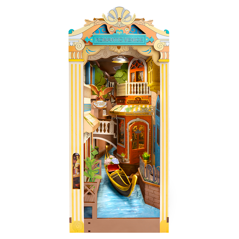Rolife Romantic Venice DIY Book Nook Kit