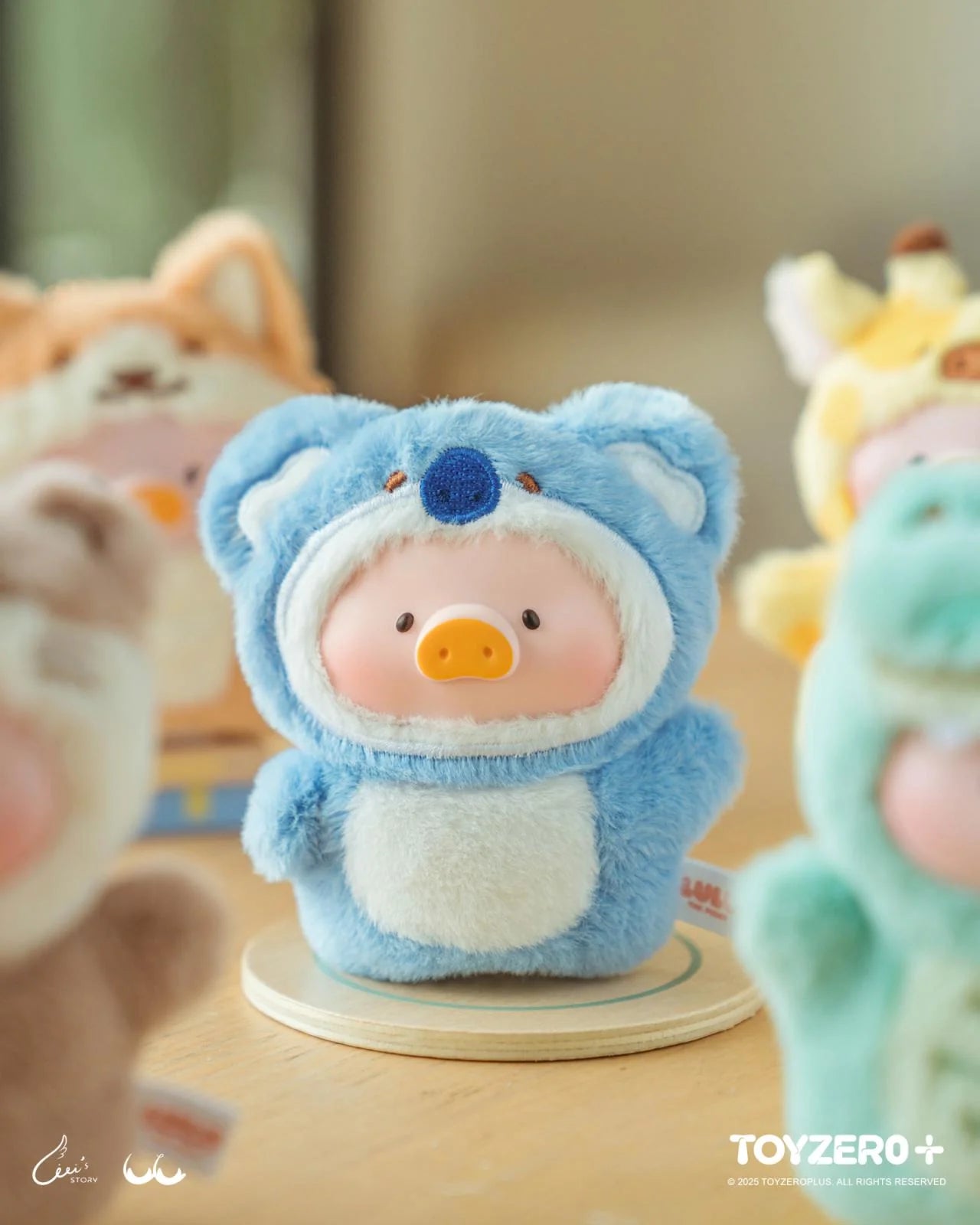 LuLu the Piggy - Animal Party Puppet Show PVC Face Plush Keychain (Blind Box)