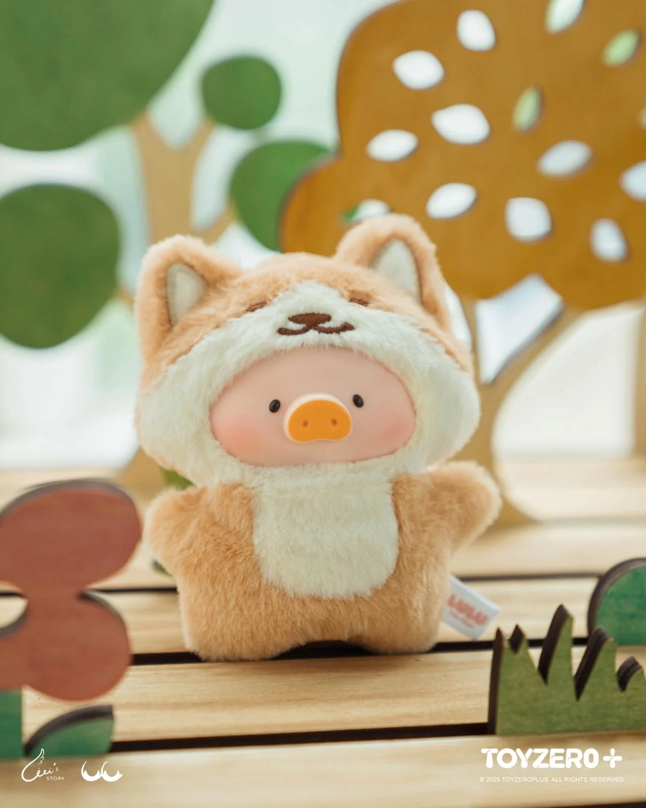LuLu the Piggy - Animal Party Puppet Show PVC Face Plush Keychain (Blind Box)