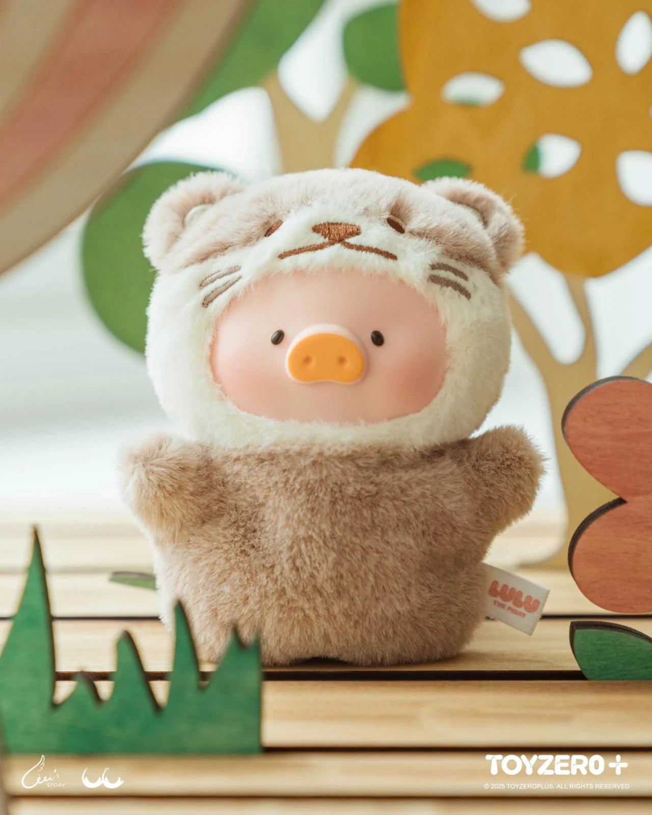 LuLu the Piggy - Animal Party Puppet Show PVC Face Plush Keychain (Blind Box)