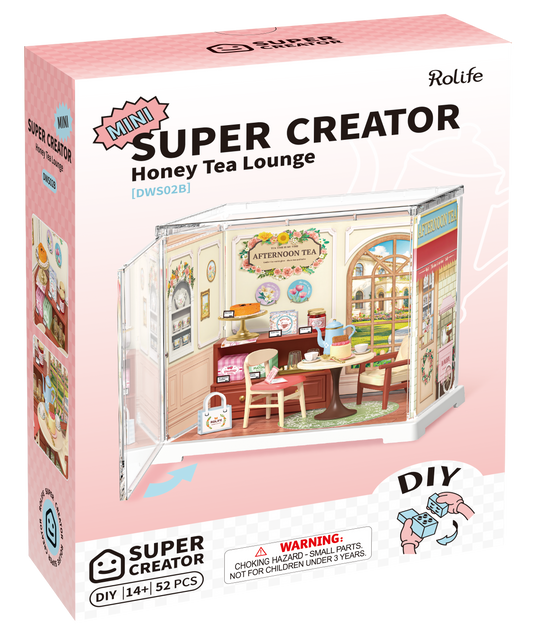 Rolife Honey Tea Lounge | Mini Super Creator | DIY Miniature House