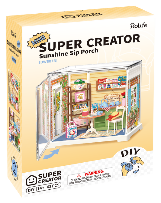 Rolife Sunshine Sip Porch | Mini Super Creator | DIY Miniature House