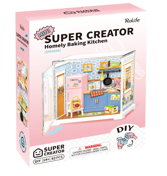 Rolife Homely Baking Kitchen | Mini Super Creator | DIY Miniature House
