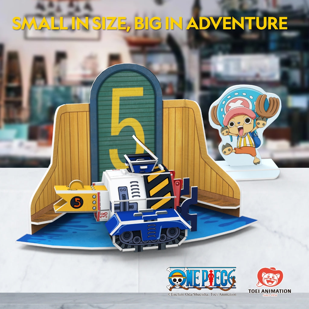 CubicFun x One Piece  Brachio Tank V 3D Puzzle | Foam Board | Ages 8+ | Easy Assembly for Anime Fans