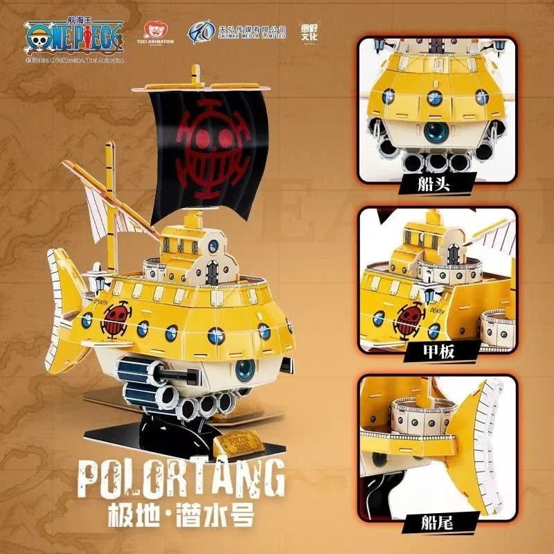 CubicFun x One Piece – Polar Tang 3D Puzzle | 96-Piece Model Kit | Ages 8+ | No Glue Required